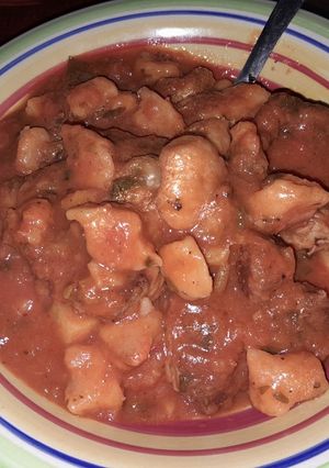 Una foto de Ñoquis de Zapallo Anco con salsa de Ossobuco