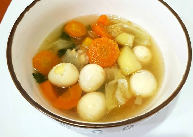 Sop telur puyuh Sop telur puyuh