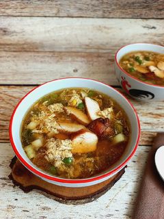 Foto resep Egg Drop Chicken Soup | Sup Telur Ayam