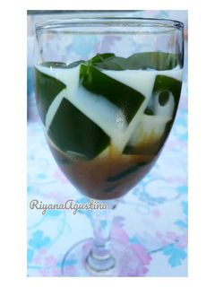 Foto resep Es Cincau Gula Aren Milky