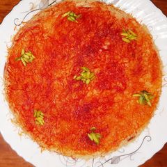 A picture of Kunafa without oven.