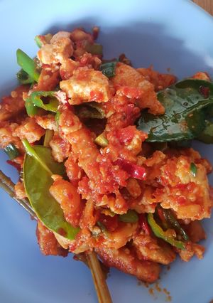 Foto resep Tumis tempe tahu sambal merah petay