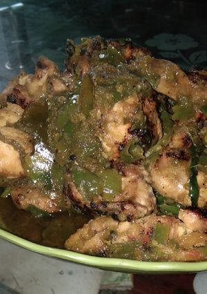 Foto resep Ayam cabe hijau