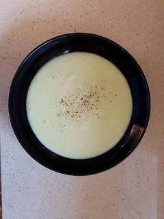 Una foto de Puré de calabacín con thermomix