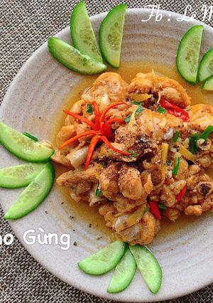 Hình của món Gà Kho Gừng - món ngon dân dã quen thuộc với nhiều gia đình😋.