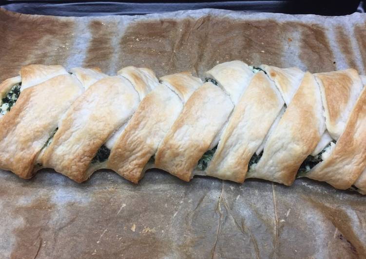 Treccia ricotta e spinaci