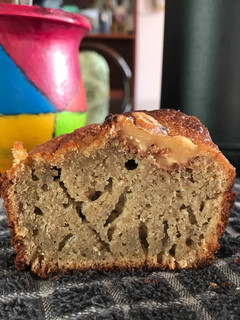 Una foto de Budín de banana sin harina
