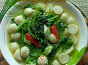 Gambar sayur bayam fishball