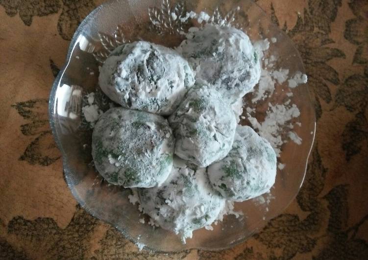 Proses mengolah Mochii isi coklat kacang yang Lezat Sekali