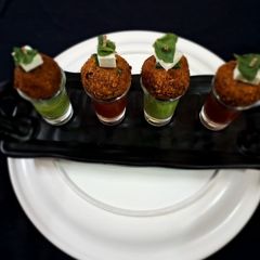 A picture of Chole Vegetable Balls.