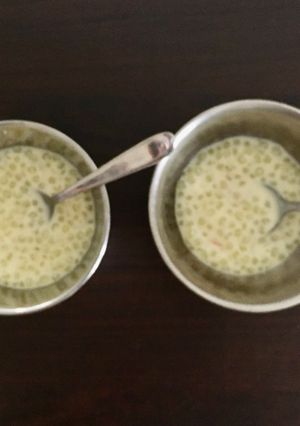 A picture of Sago or sabudana kheer.