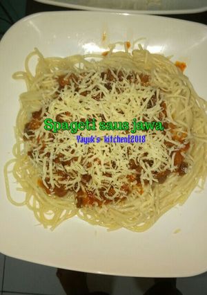 Foto resep Spageti saus jawa