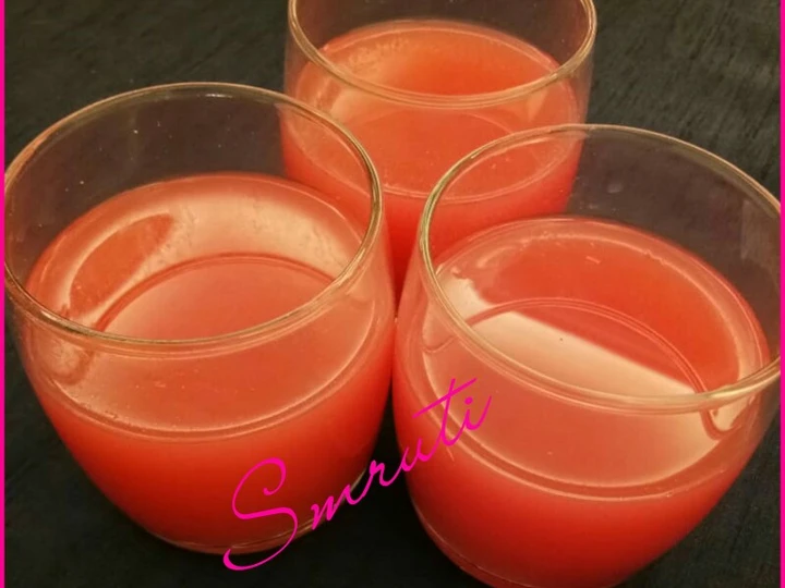 Easy Steps to Prepare Watermelon & Strawberry Lemonade the Delicious Tasty