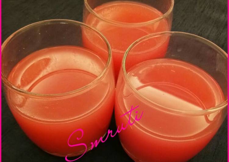 Recipe of Homemade Watermelon &amp; Strawberry Lemonade