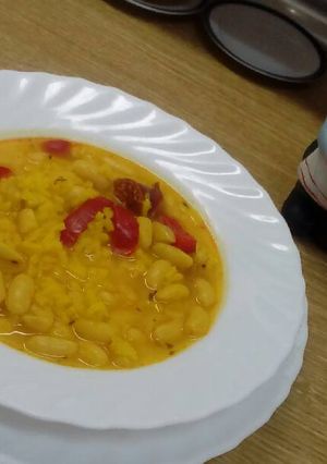 Una foto de Guiso de arroz con habichuelas