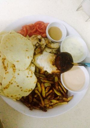 A picture of Ala czen shawarma It's homemade