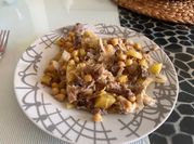 Una foto de receta de carne de puchero y pollo