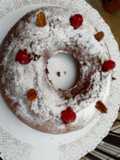 Torta de chocolate, salvado de trigo y chocolate