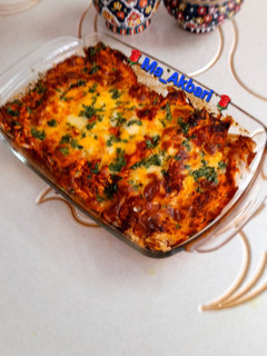 عکسی از دستور 🌱آنچیلادا مرغ و قارچ در توستر