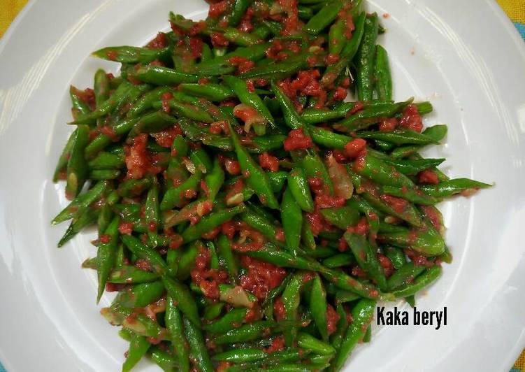 Buncis tumis kornet #BantuMantenBaru 💏💖💍