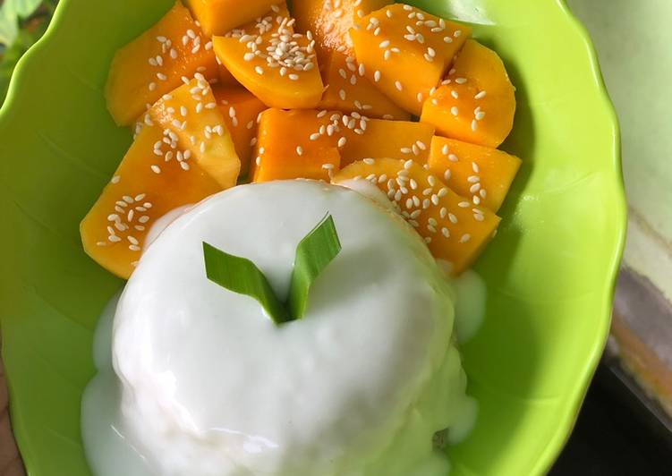 Cara menyiapkan Mango Sticky Rice , Bisa Manjain Lidah