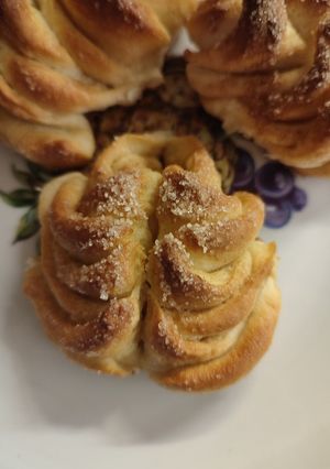 Kürtös kalács tobozok recept fotója