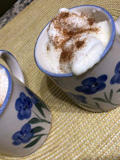 Una foto de Leche con Masmallows