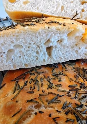 Házi rozmaringos ciabatta recept fotója
