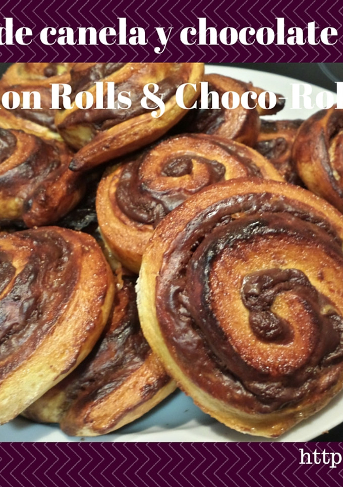 Una foto de Rollitos de canela y chocolate paso a paso