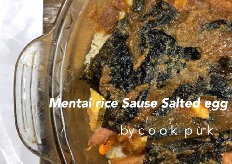 Cara Gampang Membuat #Mentai Rice Sauce Salted Egg by c o o k p u k Anti Gagal