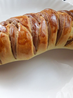 A picture of Double Braided Chocolate Banana Bread.