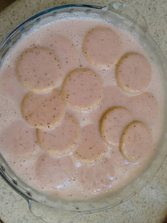 Una foto de Mousse de fresas. ॐ