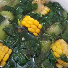 Spinach Sweet Corn Soup A picture of Spinach Sweet Corn Soup.