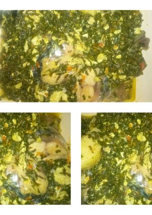 A picture of Vegetables and egg soup(AKA bachelor's soup).