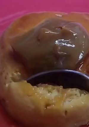 Una foto de Flan sin horno ni microondas