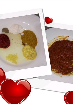 صورة لوصفة تتبيلة الدجاج المحمر في الفرن🍗🍗