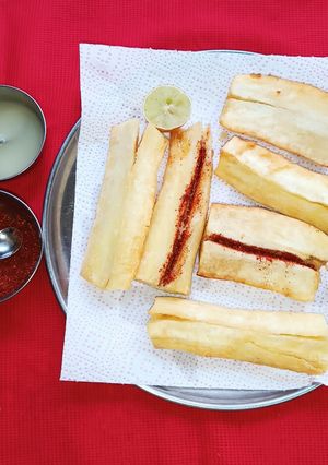 A picture of Fried Masala Cassava.