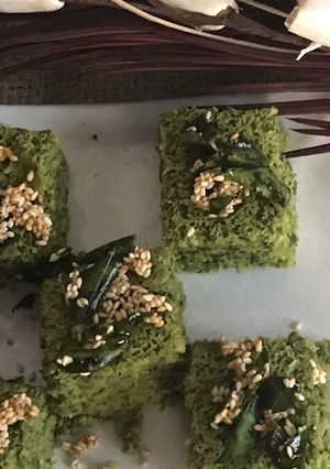 A picture of Sprouts dhokla.