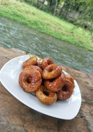 Foto resep Donat Ubi Jalar Caramel (kuih keria)