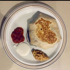 A picture of Homemade Crunchwrap Supreme.