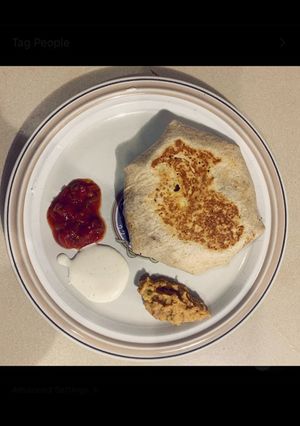 A picture of Homemade Crunchwrap Supreme.
