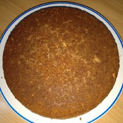A picture of Orange cassava oat cake.