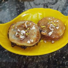 A picture of Gulab Jamun pancake.