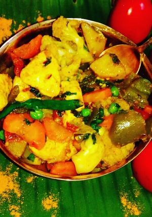 A picture of Mixed veg curry.