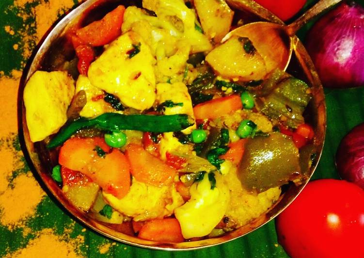 How To Make  Mixed veg curry