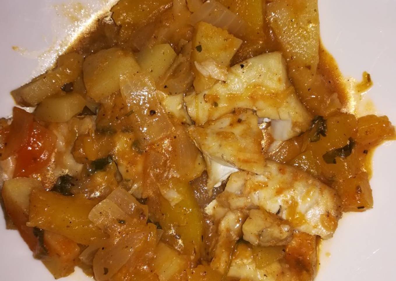 Merluza con calabaza a la cazuela