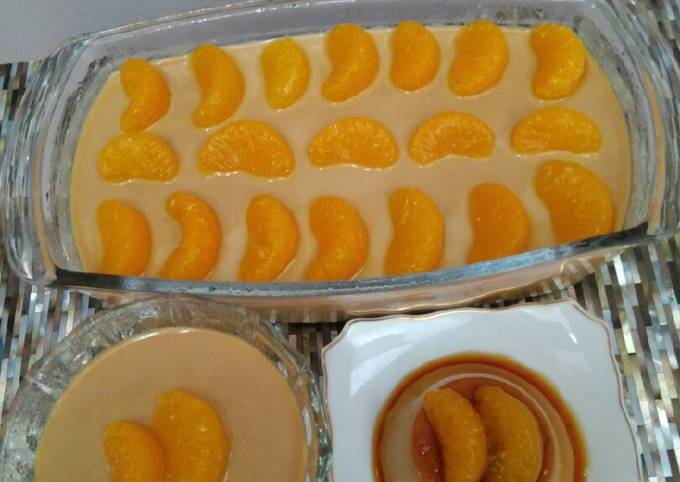 Caramel Pudding with Orange