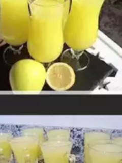 A picture of Refreshing and Easy-to-Make Lemon and Apple Juice 😋👌.