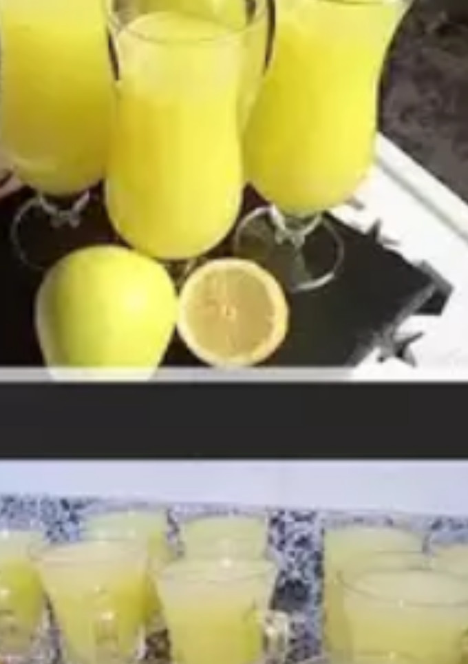 A picture of Refreshing and Easy-to-Make Lemon and Apple Juice 😋👌.
