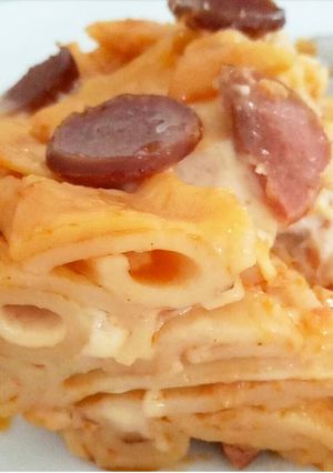 Foto resep Macaroni Schotel Sosis Kukus